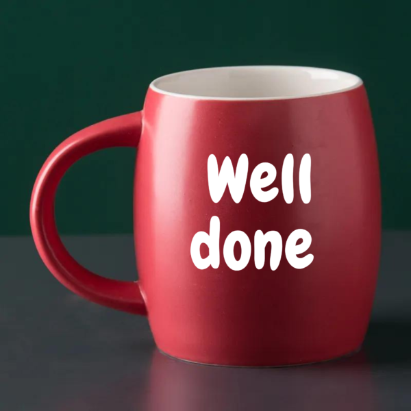 Well done red mug 16oz