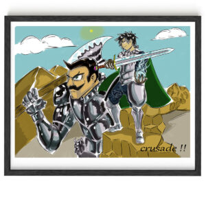 Crusade "portrait " 8 x 10 with frame included